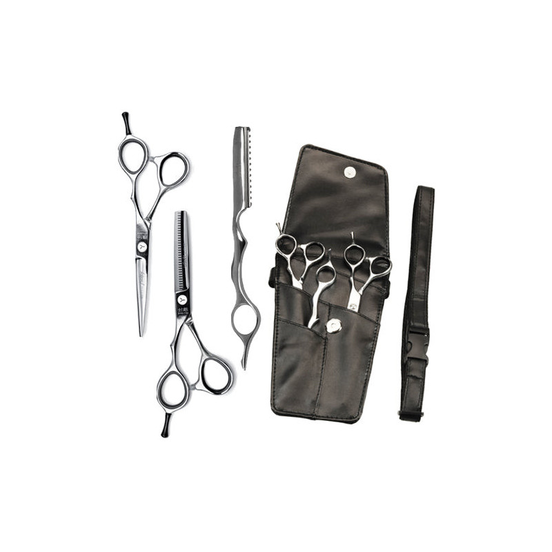 Kit ciseaux coiffure professionnels FUJIKA, avec trousse ceinture