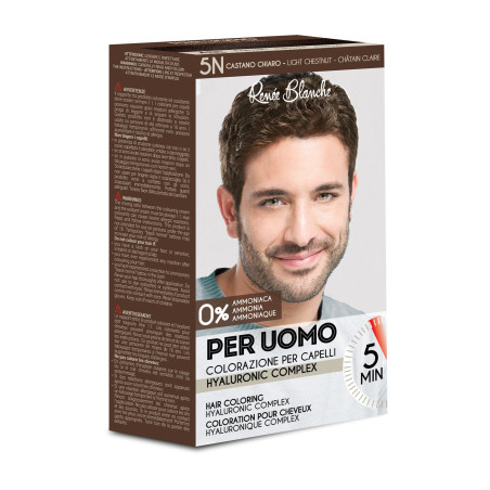 Kit coloration cheveux Châtain Clair pour homme