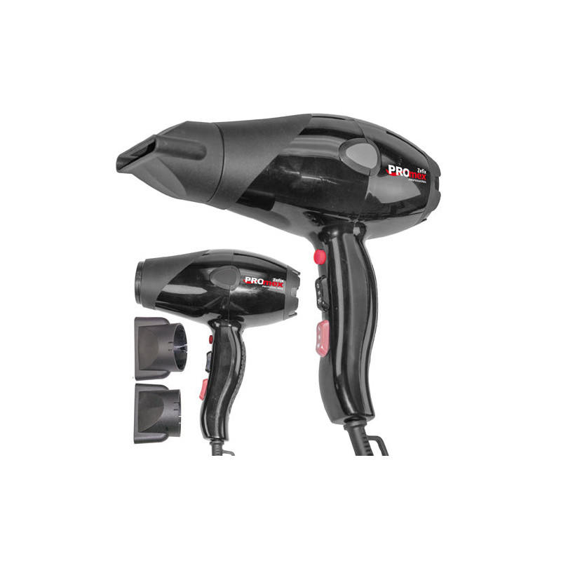 Sèche-cheveux Compact Pro Zefix 2000 watts, noir