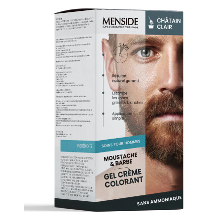 Kit Coloration Cheveux et Teinture Barbe / Moustache - Menside Paris