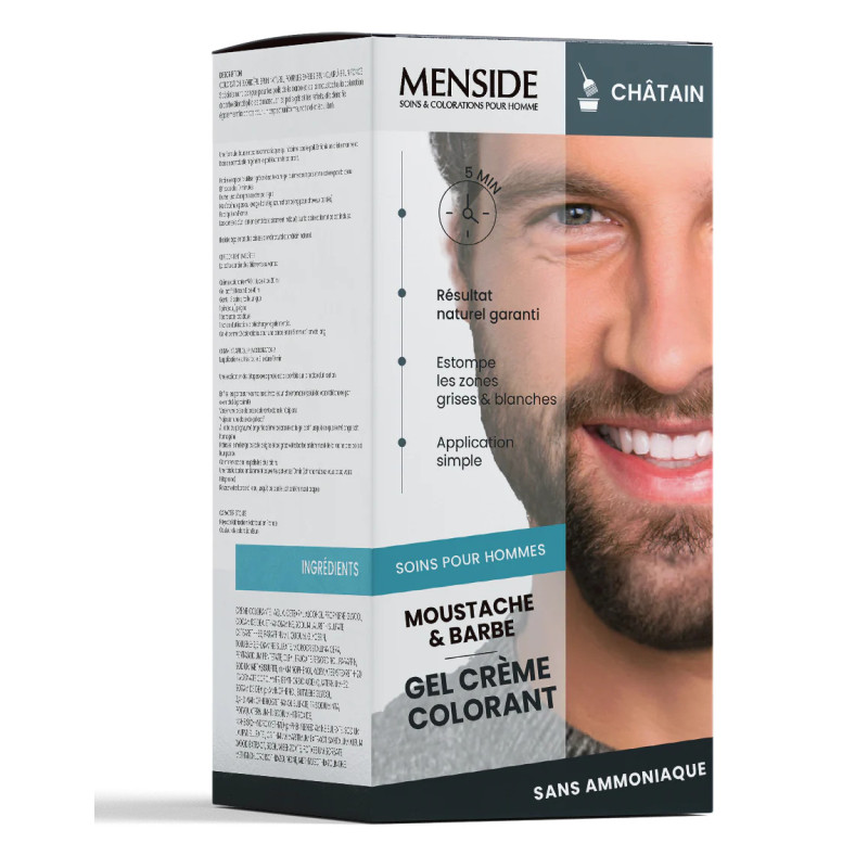 Kit Coloration Cheveux et Teinture Barbe / Moustache - Menside Paris