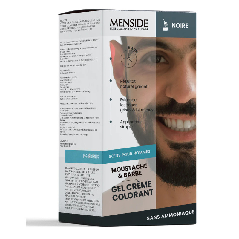 Kit Coloration Cheveux et Teinture Barbe / Moustache - Menside Paris