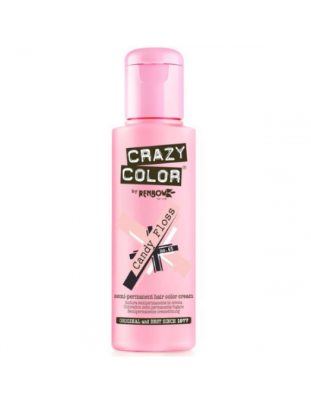 Crazy Color coloration cheveux semi-permanente, CANDY FLOSS, Rose barbe à papa