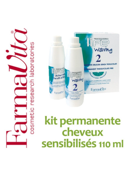 Kit permanente cheveux sensibilisés FarmaVita -110 ml