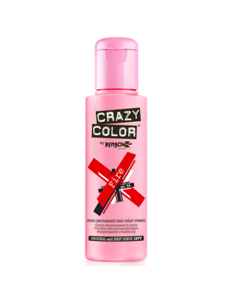 Coloration cheveux Crazy Color FIRE rouge