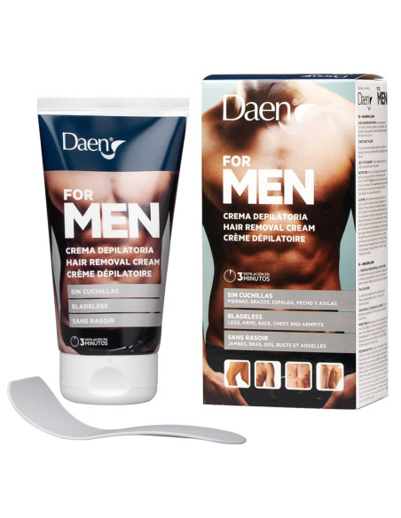Crème dépilatoire homme 150 ml,  3 minutes, sans rasoir